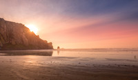 Morro Rock Sunburst