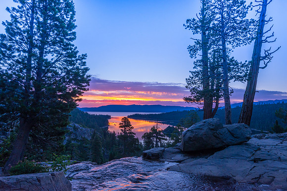 Lake Tahoe Sunrise over Eagle Falls