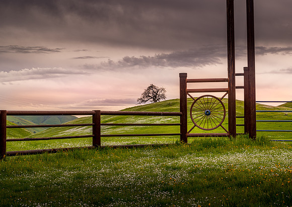 Wagon Wheel Sunset