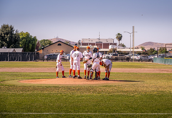 PHS meeting on the mound